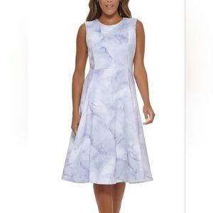 NWT Calvin Klein A Line Scuba Sleeveless Dress